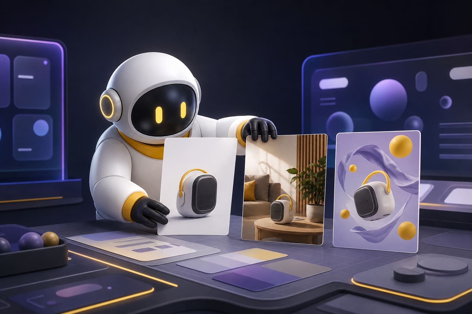 AI-ассистент готовит серию изображений для товара и социальных сетей