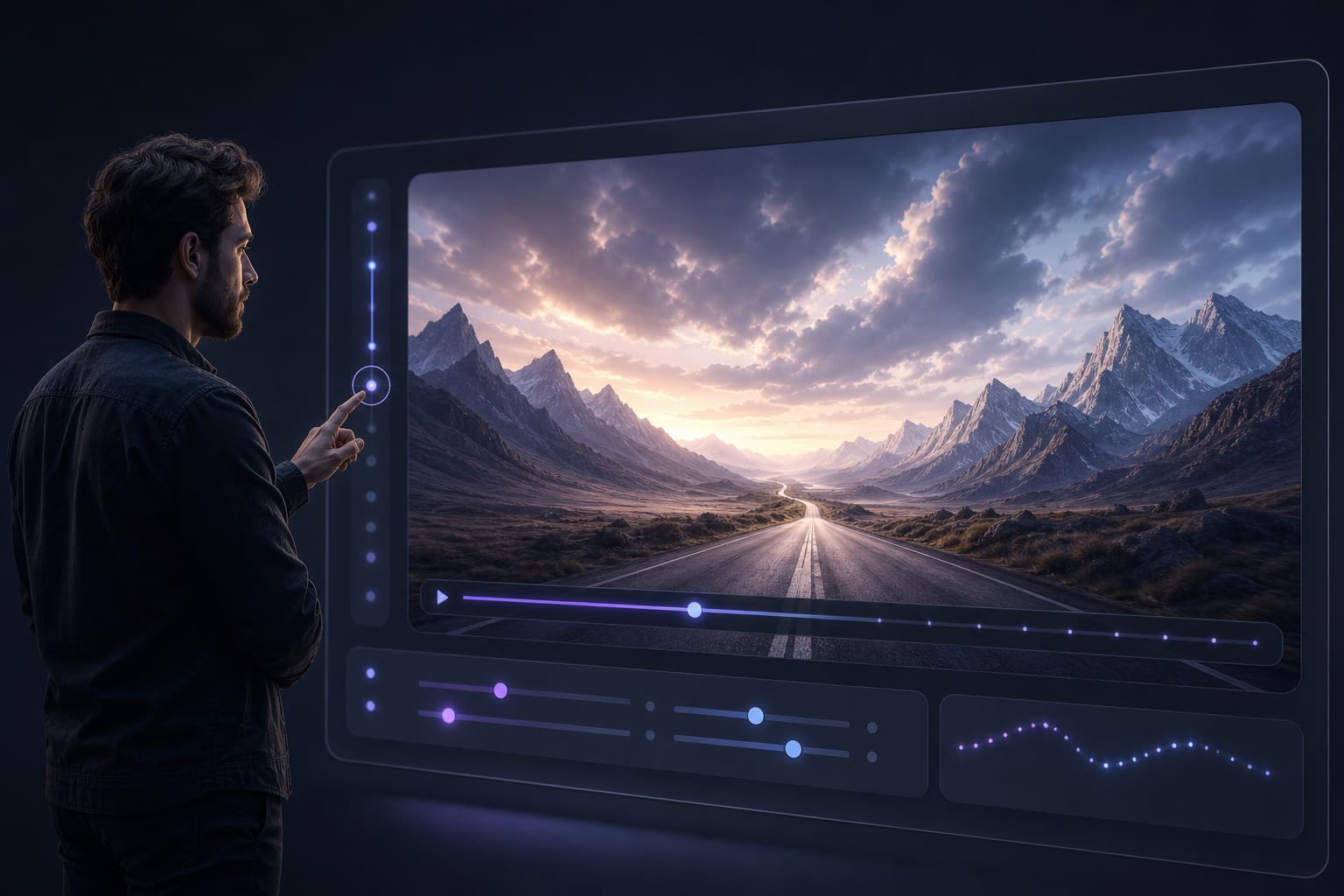 Кинематографичная анимация пейзажа в Luma