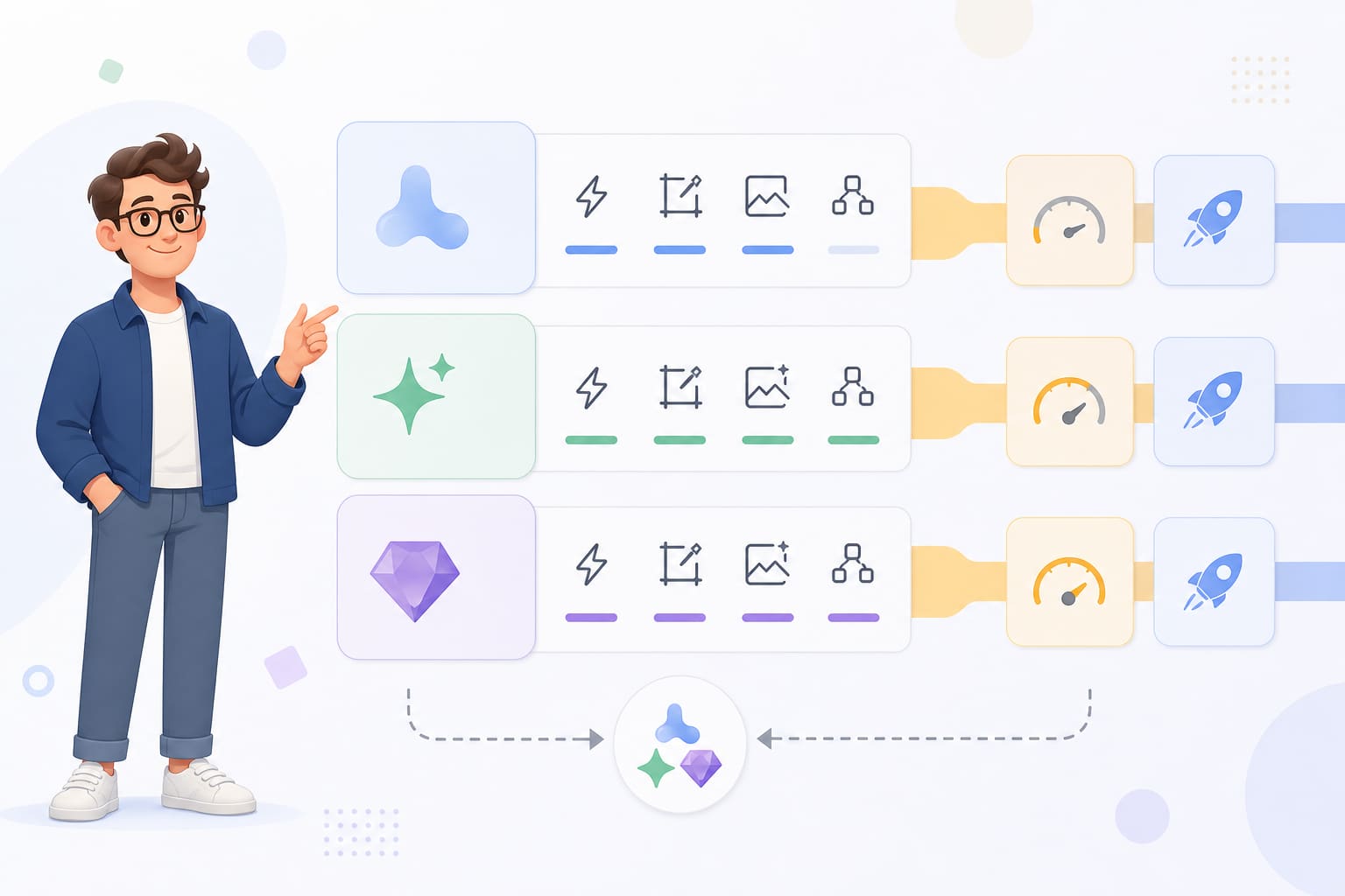 Схема различий между Nano Banana, Nano Banana 2 и Nano Banana Pro