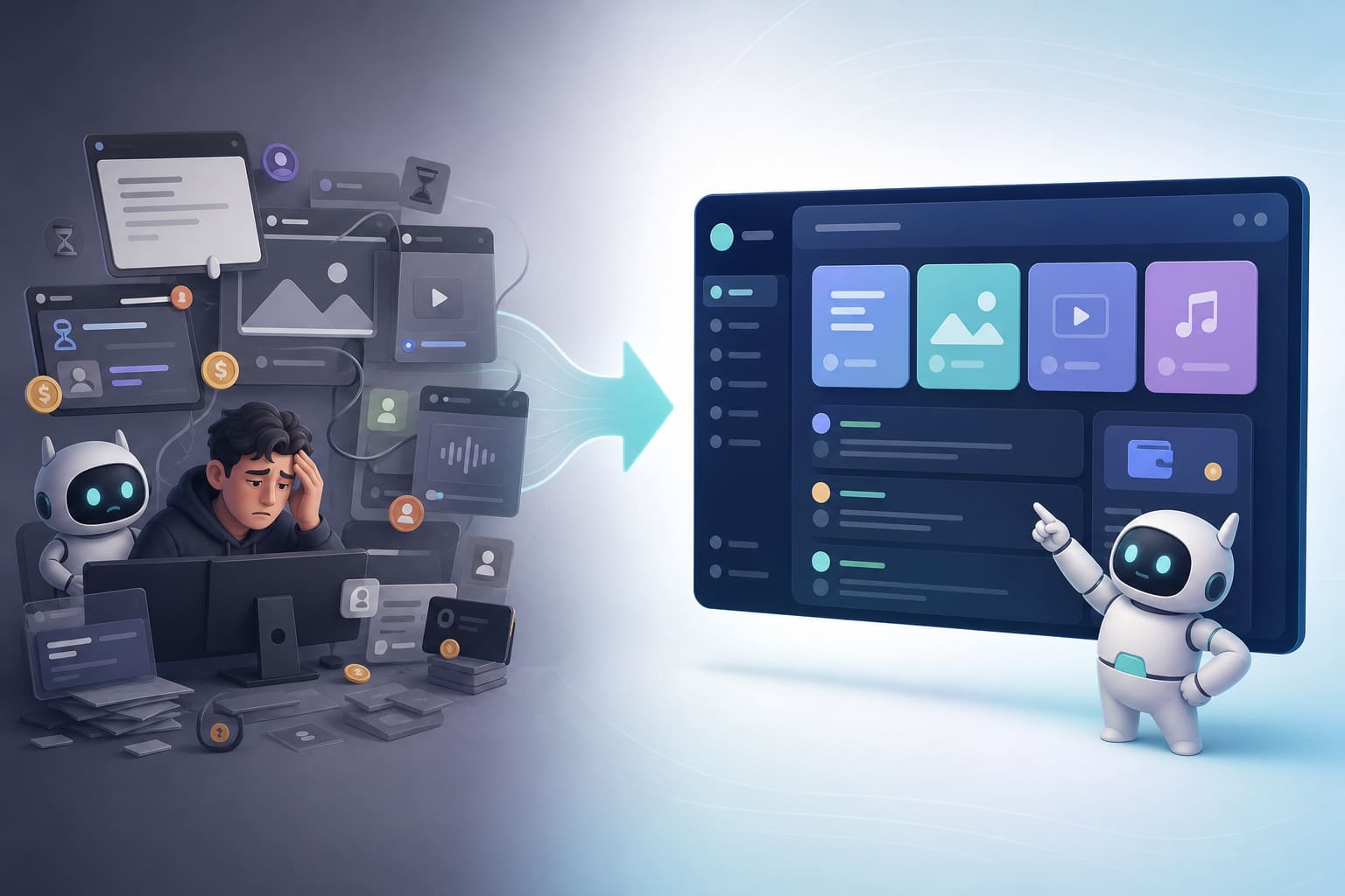 Преимущества единого агрегатора вместо множества отдельных AI-аккаунтов